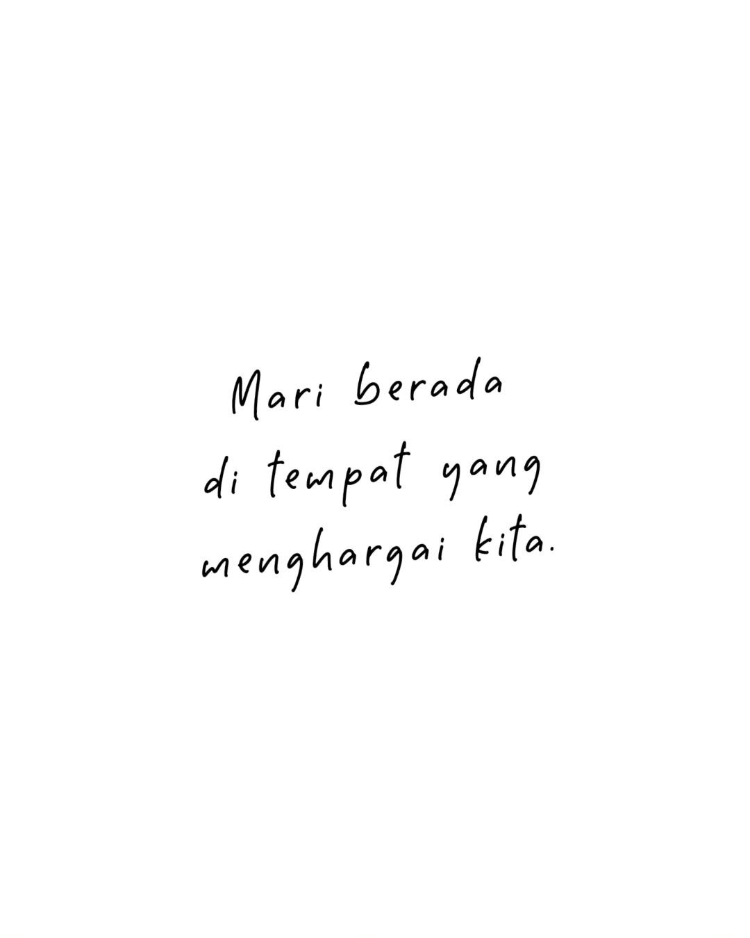 Handwritten Indonesian Motivational Quote