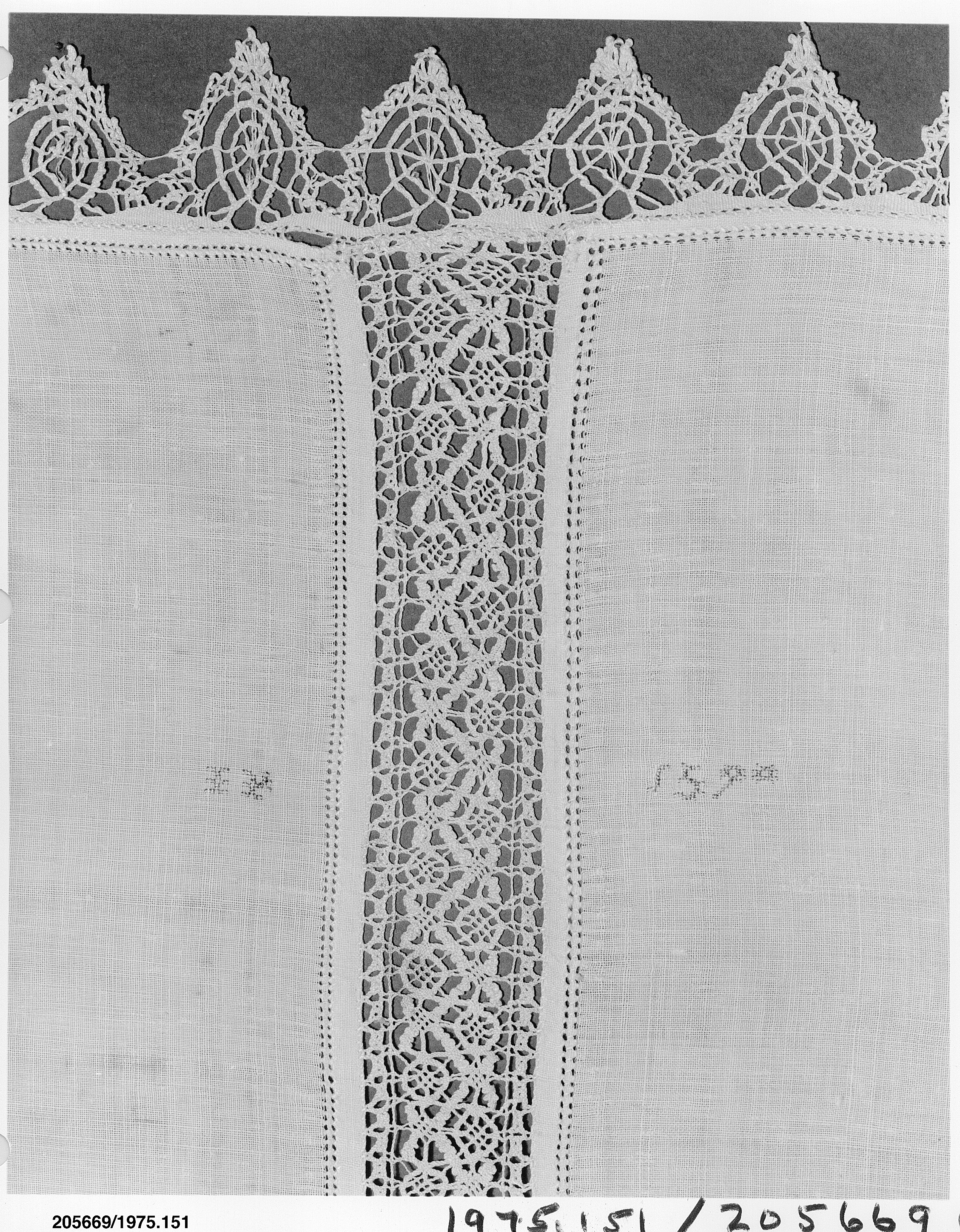 Antique Handmade Lace Textile Fragment