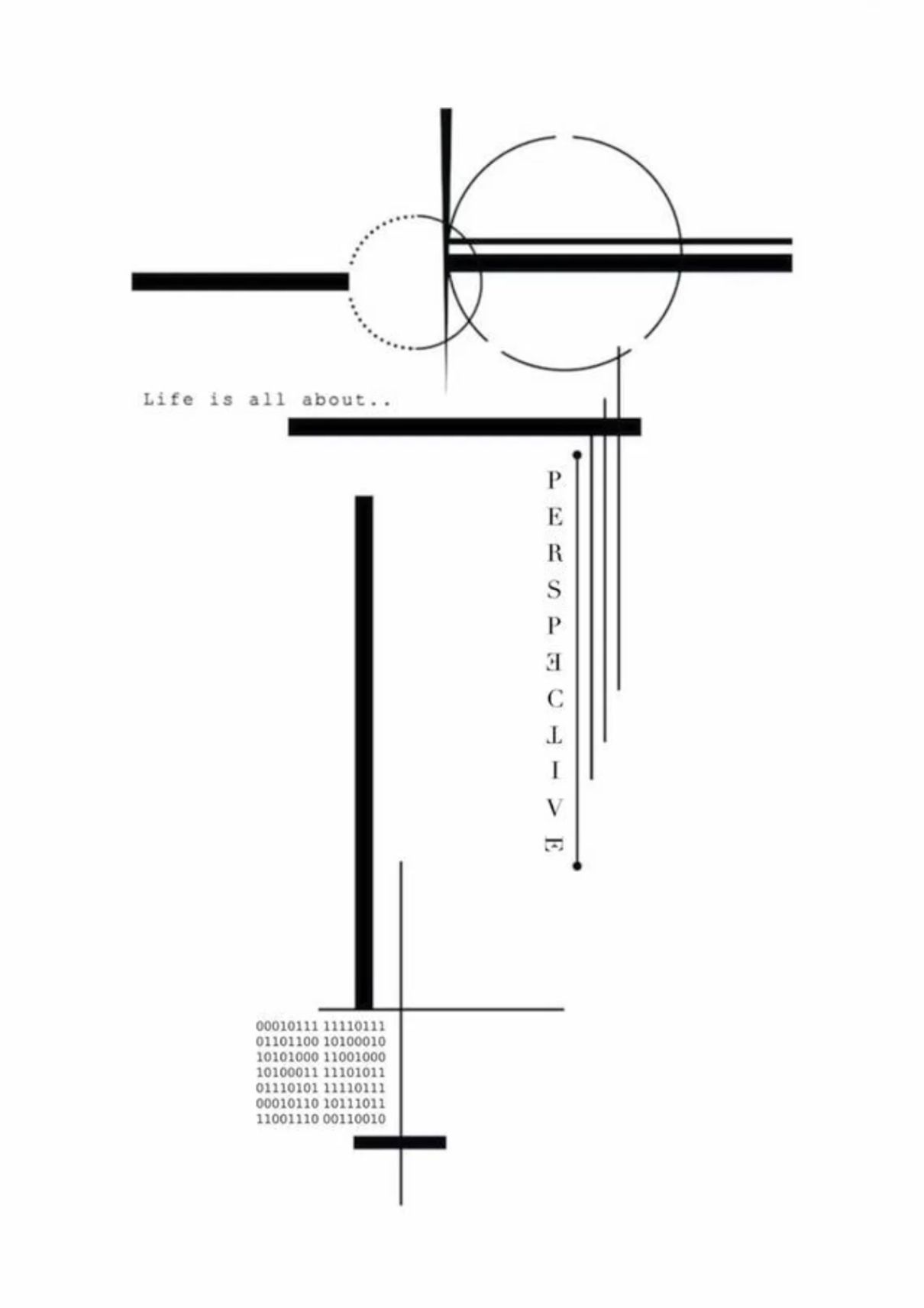 Minimalist Perspective Quote Poster