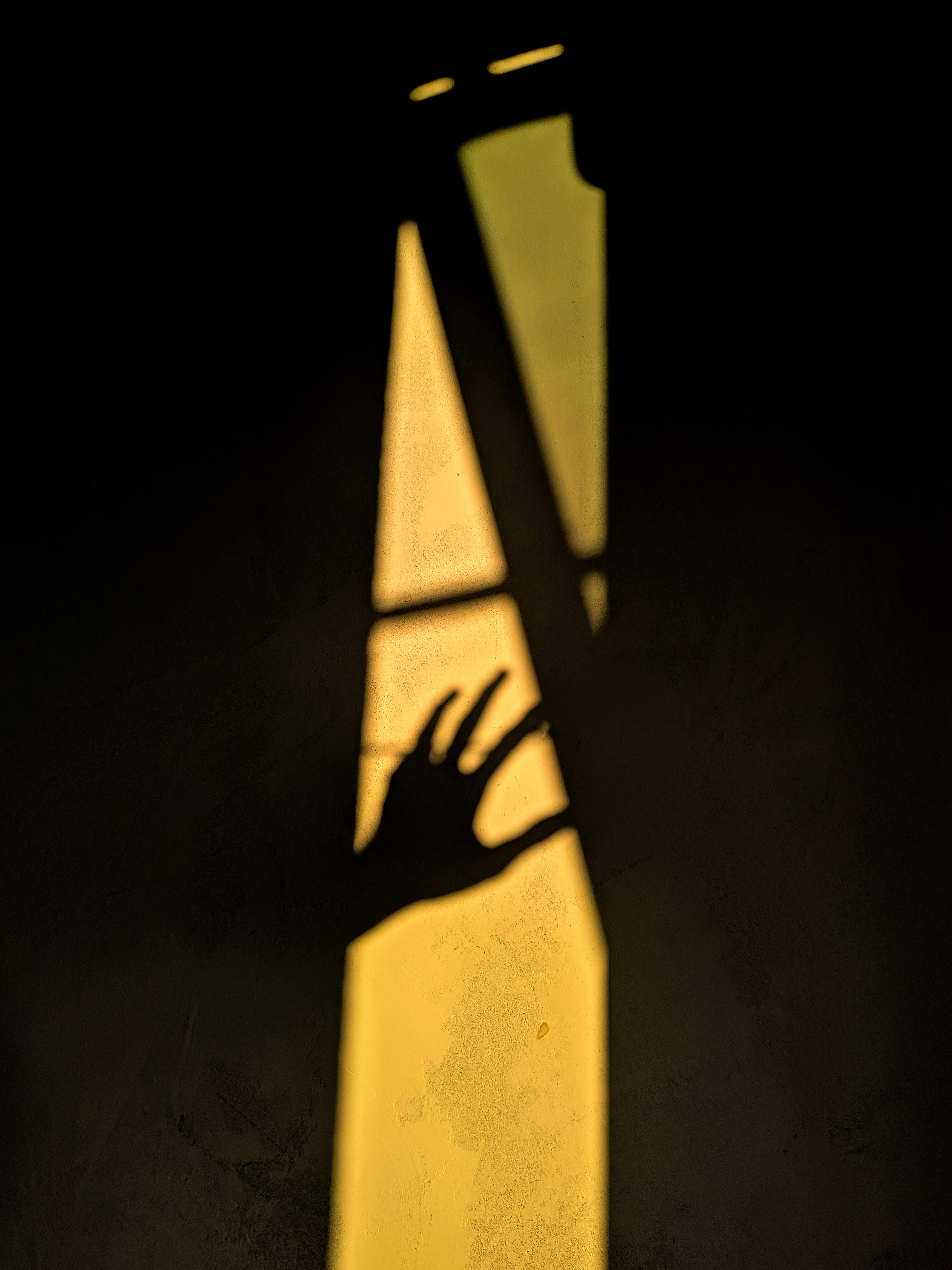 Hand Shadow in Warm Window Light