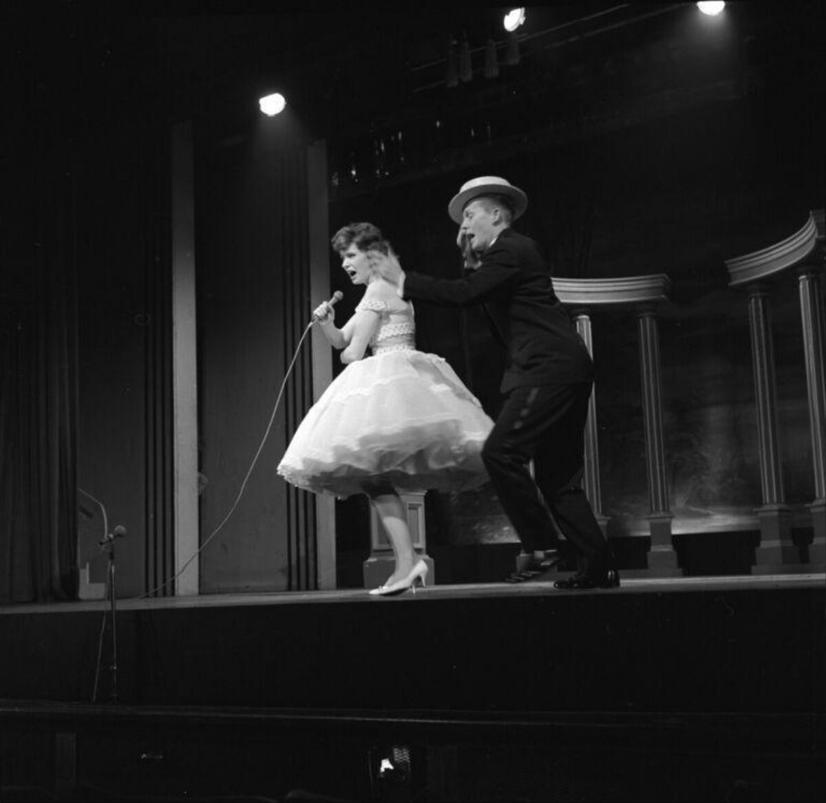 Vintage Stage Performance by Two Performers