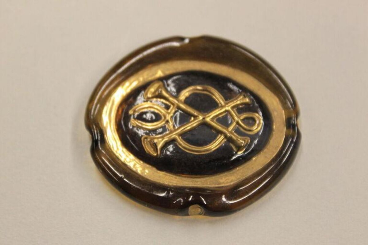 Gold Stamped Monogram Wax Seal