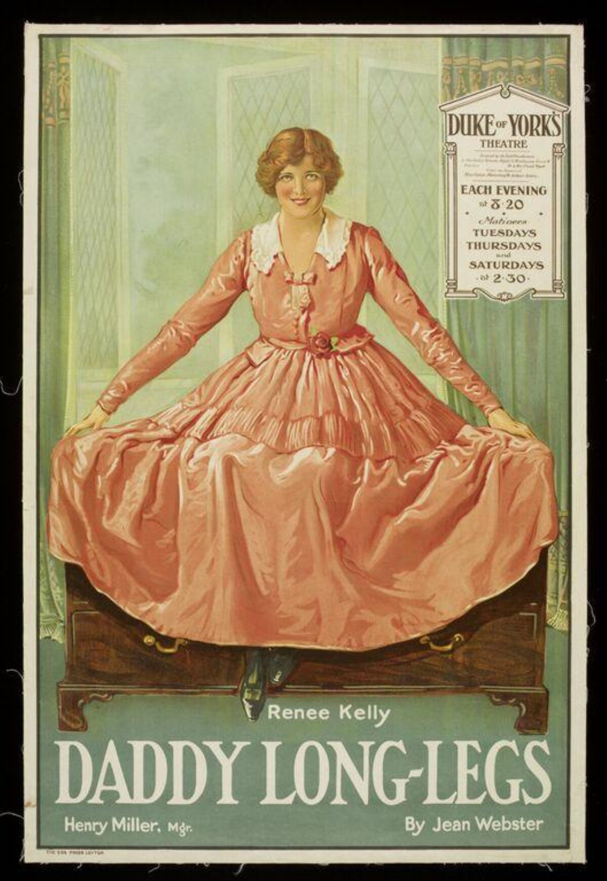 Vintage Daddy Long-Legs Theatre Poster
