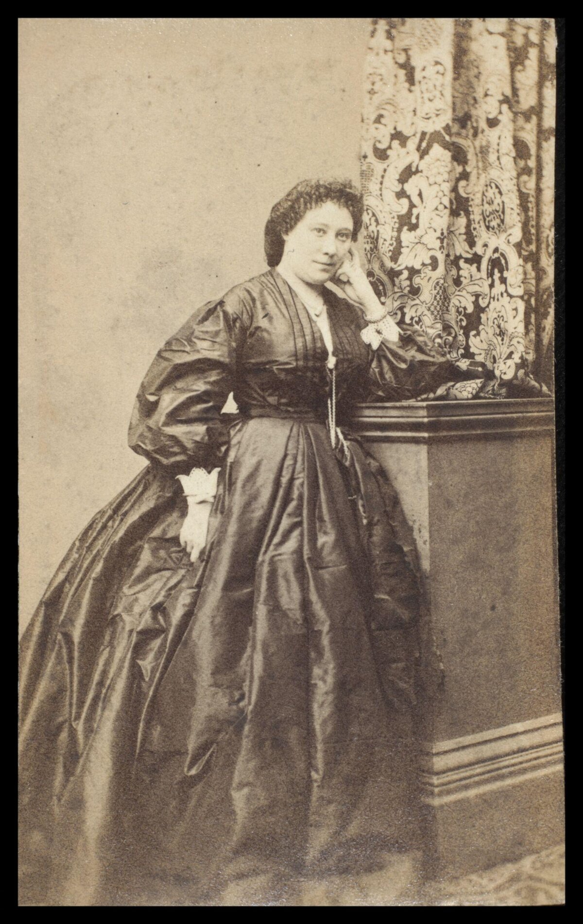 Victorian Woman Studio Portrait