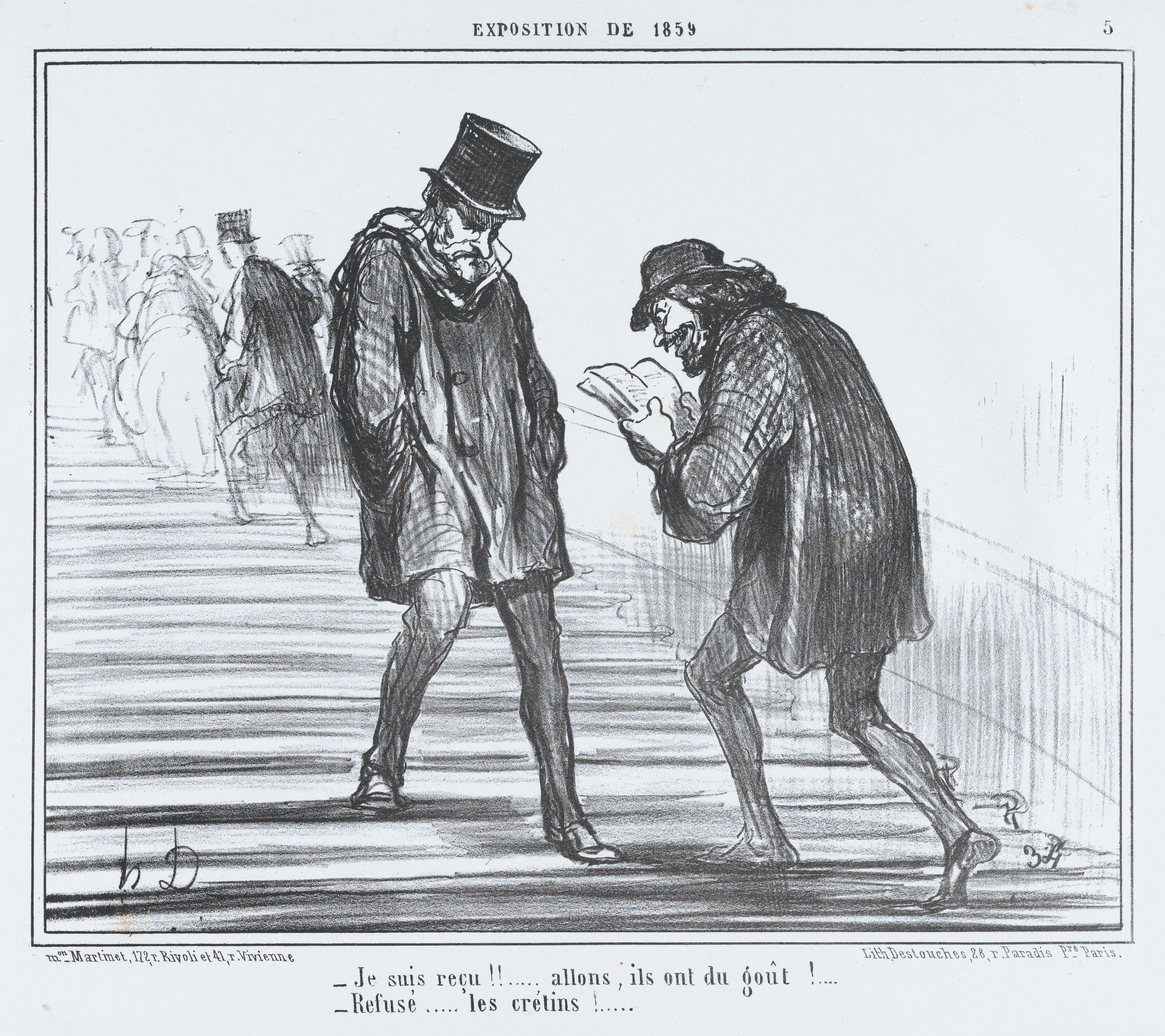 1859 Exhibition French Caricature