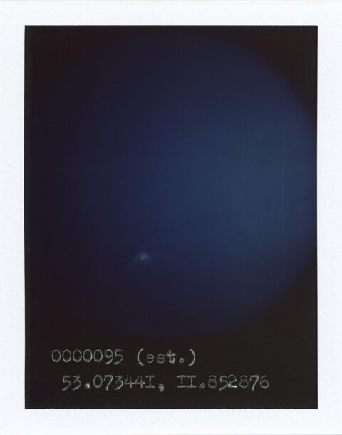 Night Sky Polaroid with Coordinates