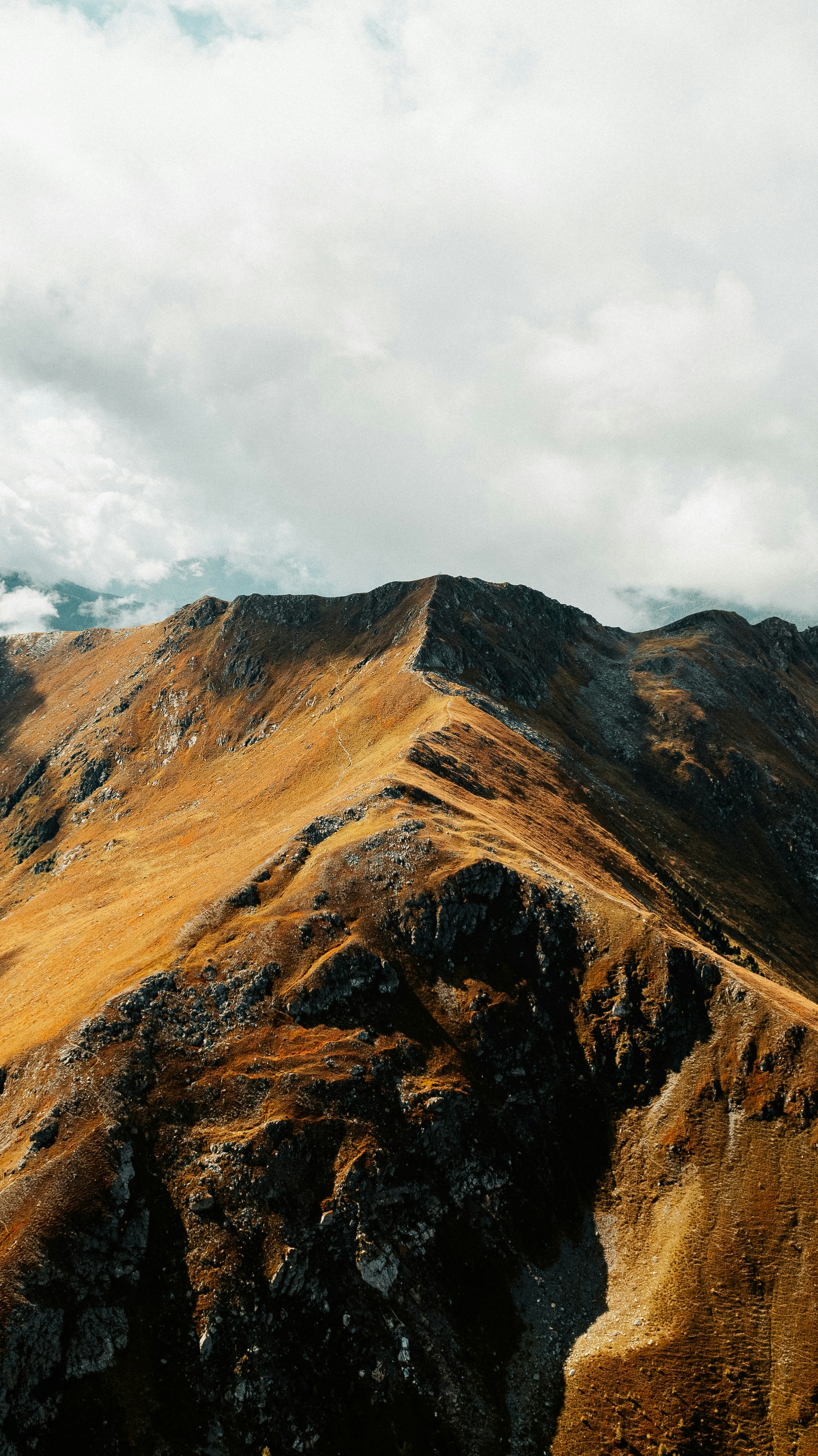 Golden Autumn Mountain Ridge
