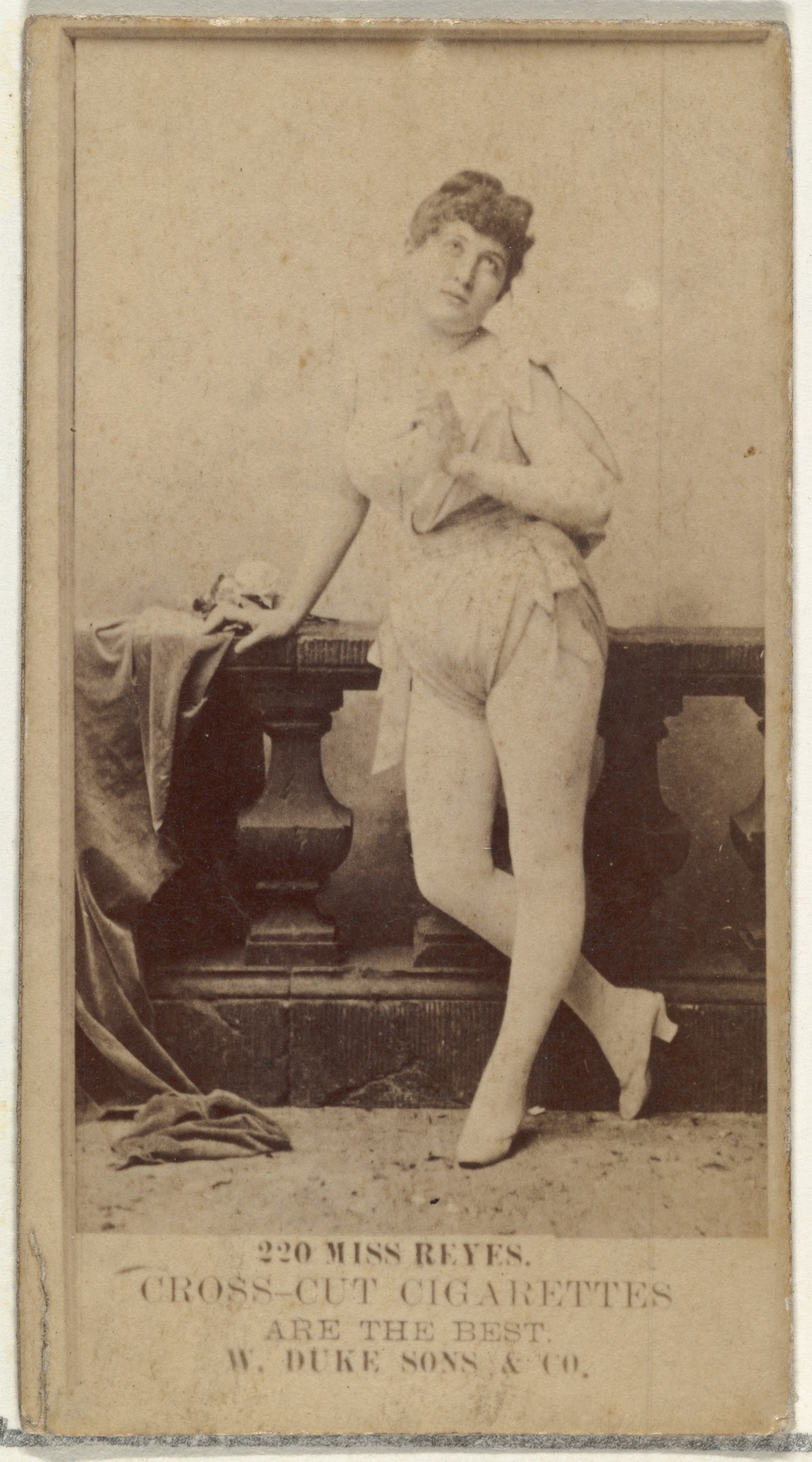 Vintage Cigarette Card of Miss Reyes