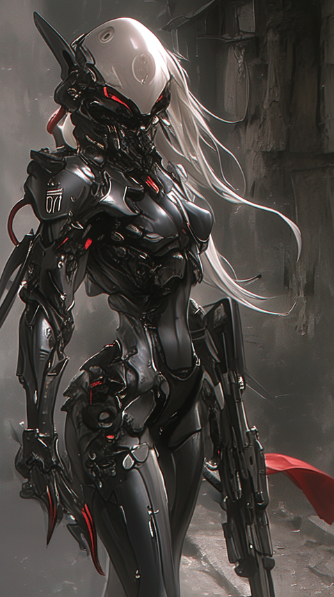 Female Sci-Fi Cyborg Assassin