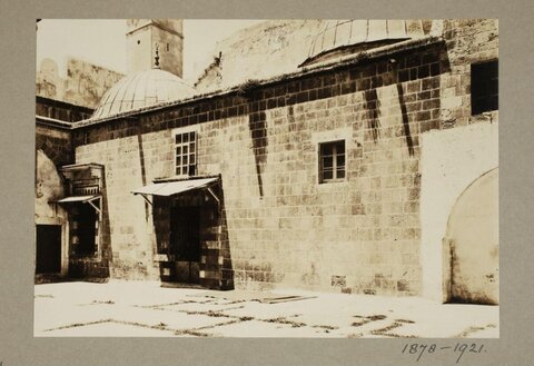 Old Photo of Mosque Courtyard
