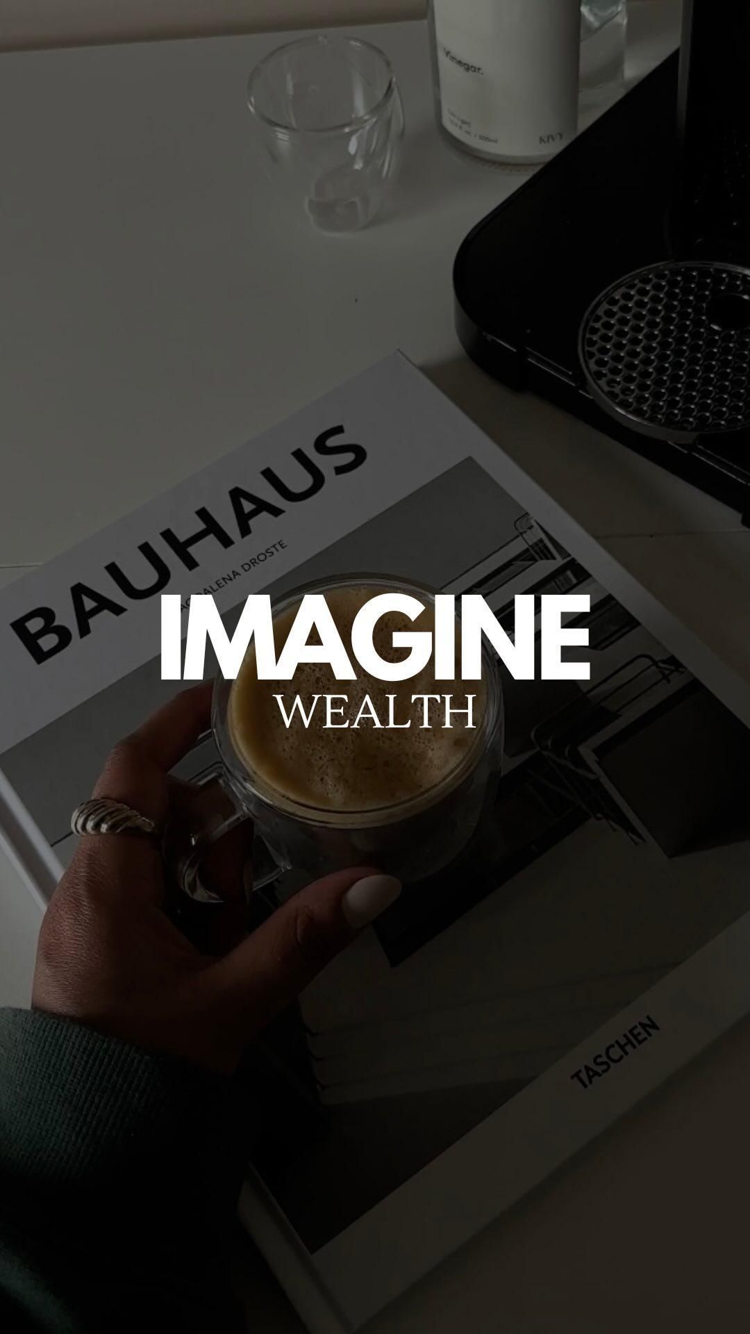Imagine Wealth Minimalist Coffee Scene
