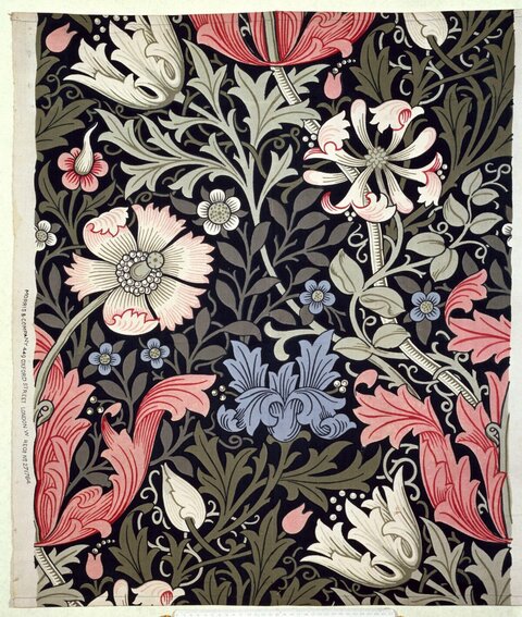 Vintage Floral Textile Pattern