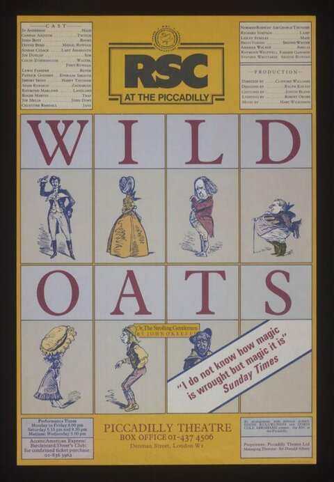 RSC Wild Oats Theatre Poster