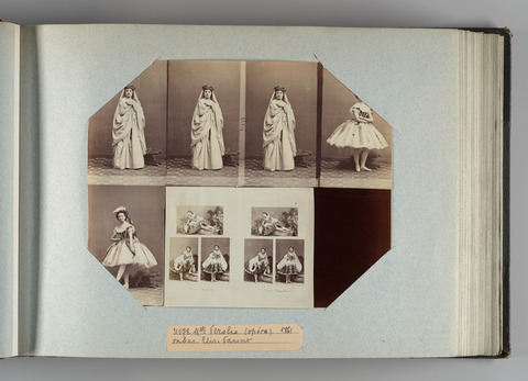 1861 Ballerina Photo Album Page