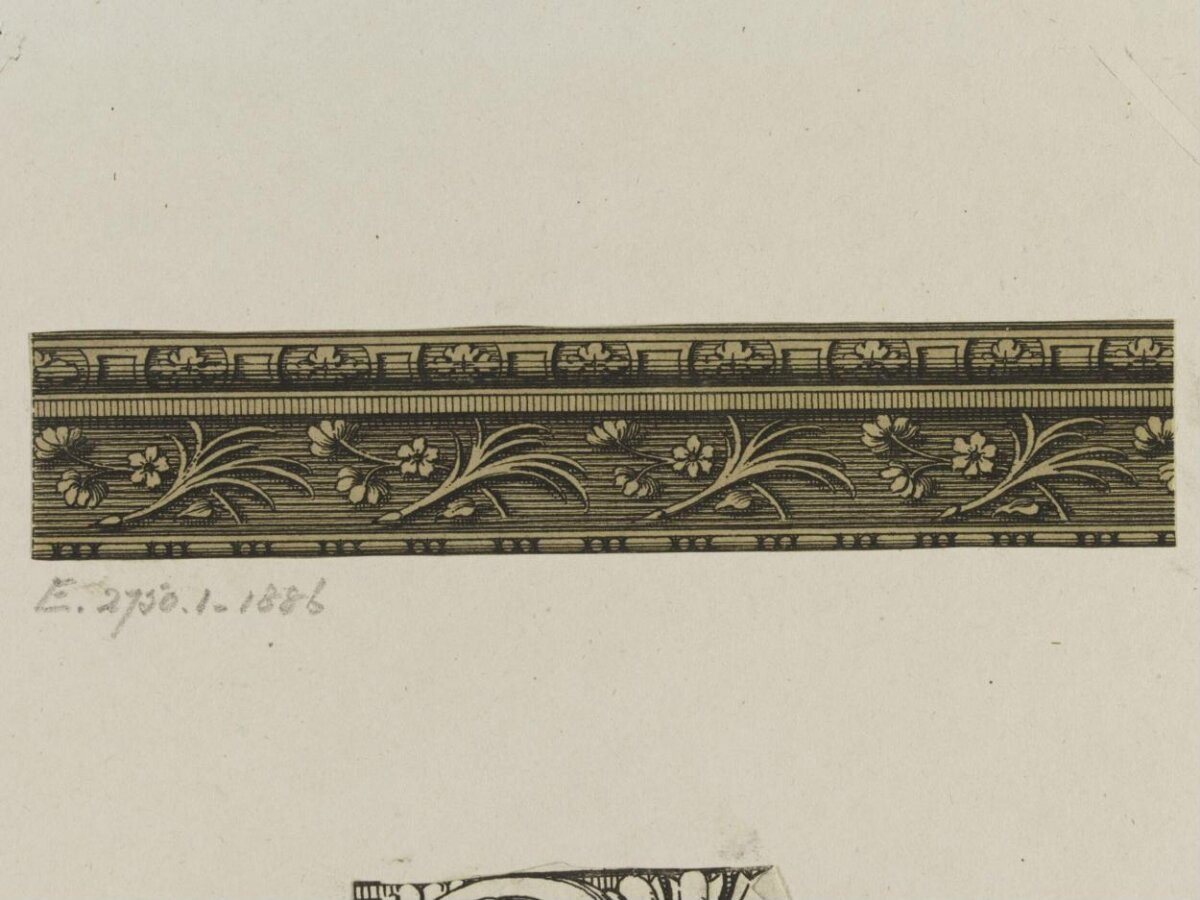 Antique Floral Decorative Border