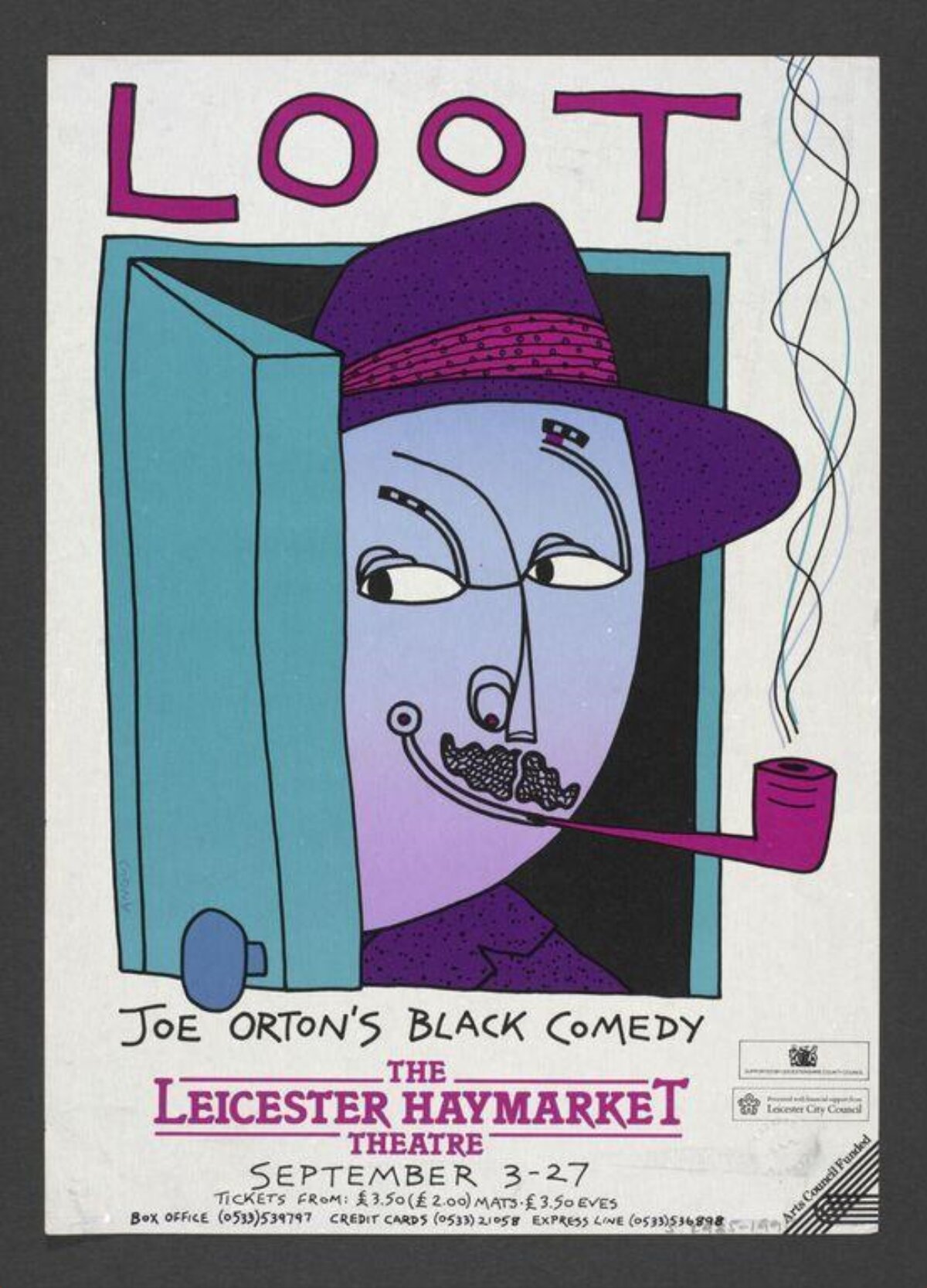 Loot Black Comedy Theatre Poster