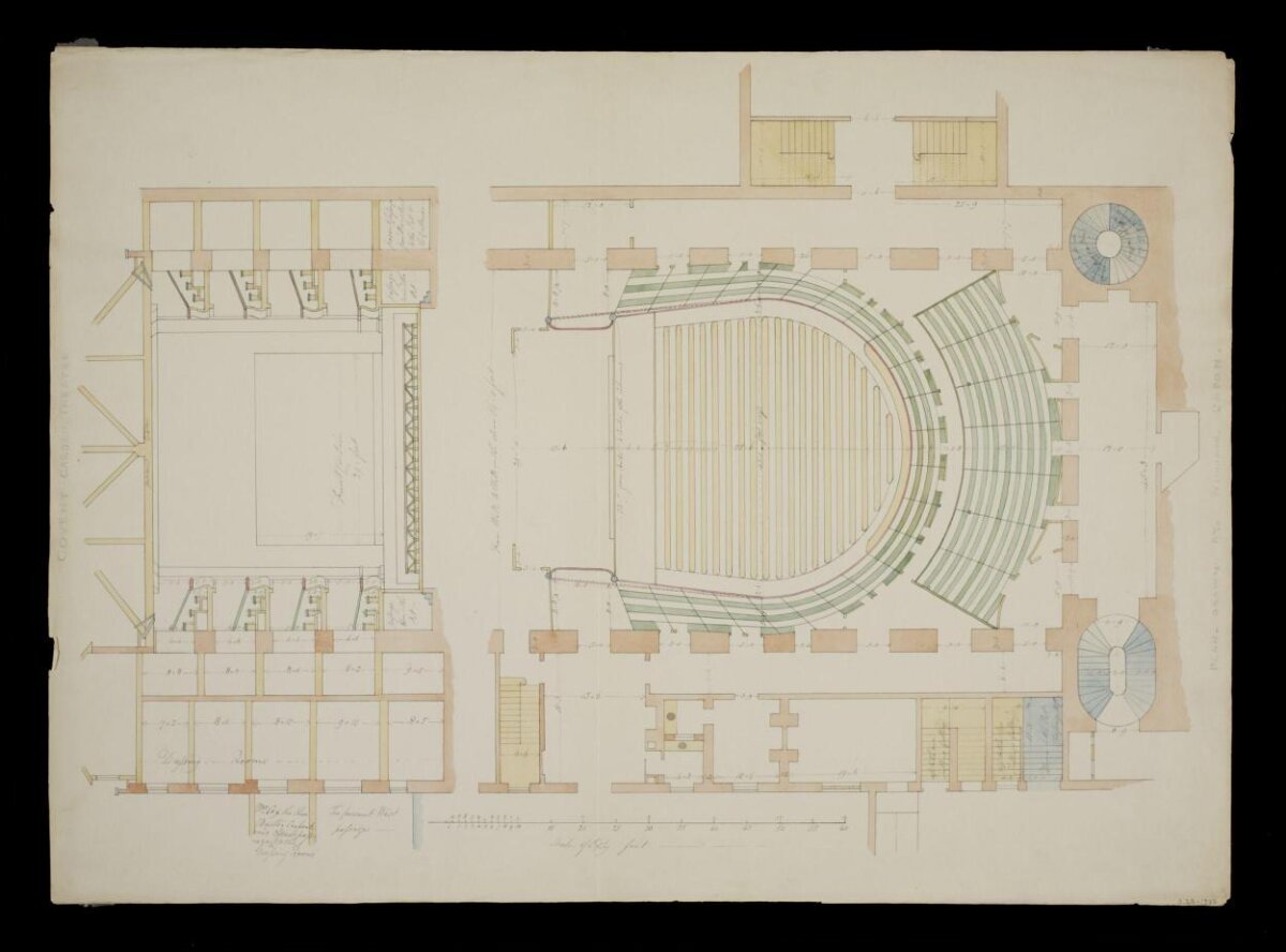 Hand-drawn Theater Floor Plan