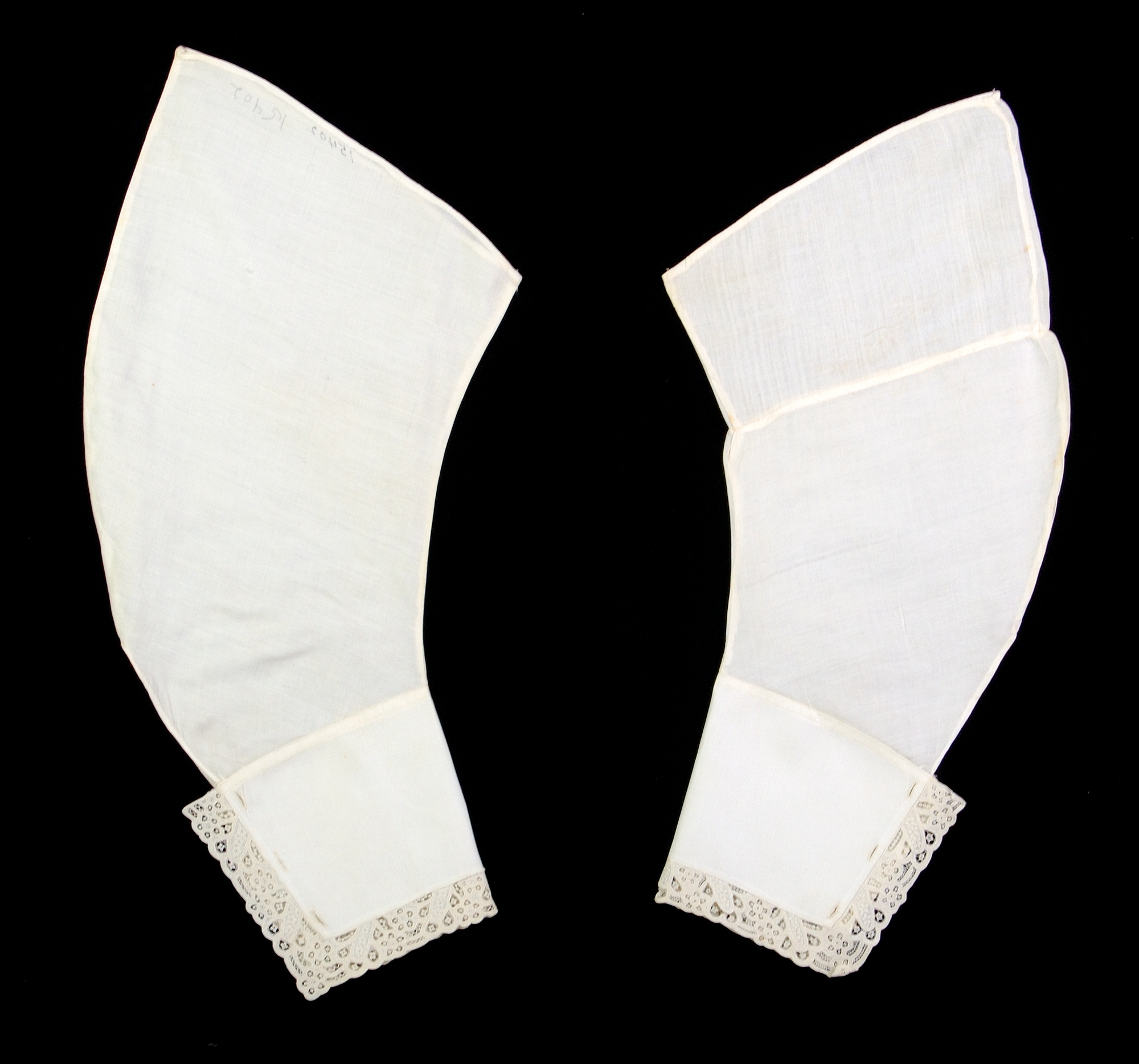 Pair of Antique White Lace Cuffs