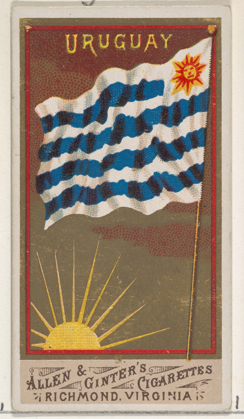 Vintage Uruguay Flag Cigarette Card