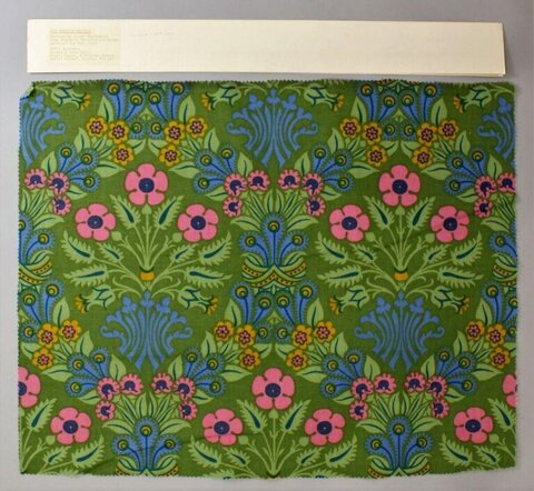 Vintage Floral Patterned Fabric