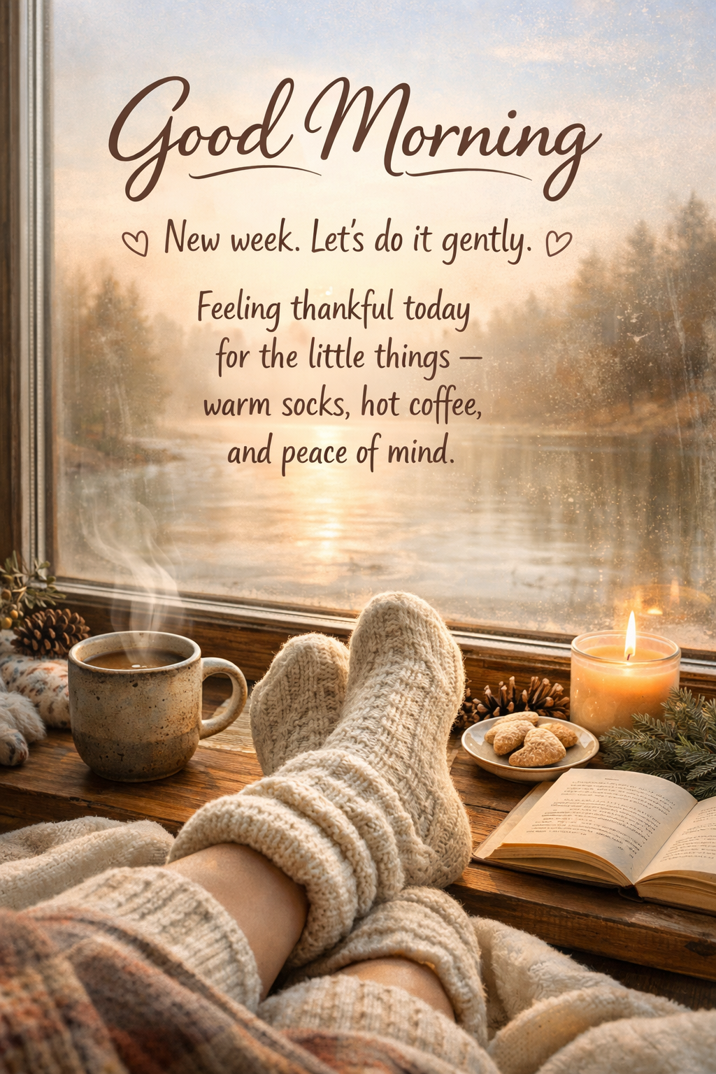 Cozy Good Morning New Week Greeting