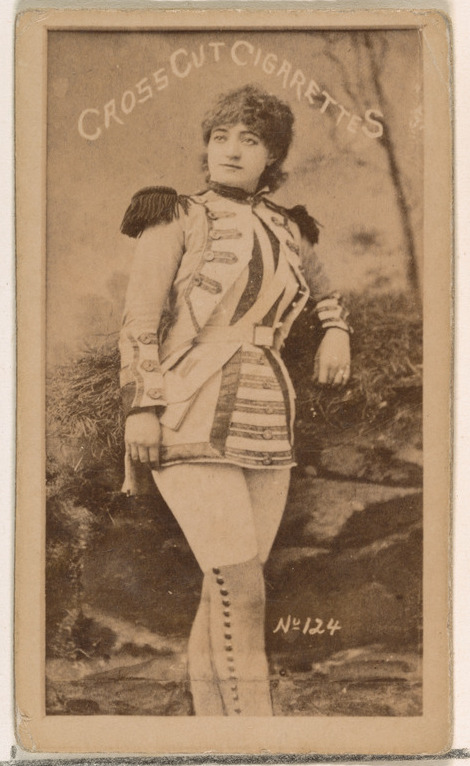 Cross Cut Cigarettes Vintage Actress Card