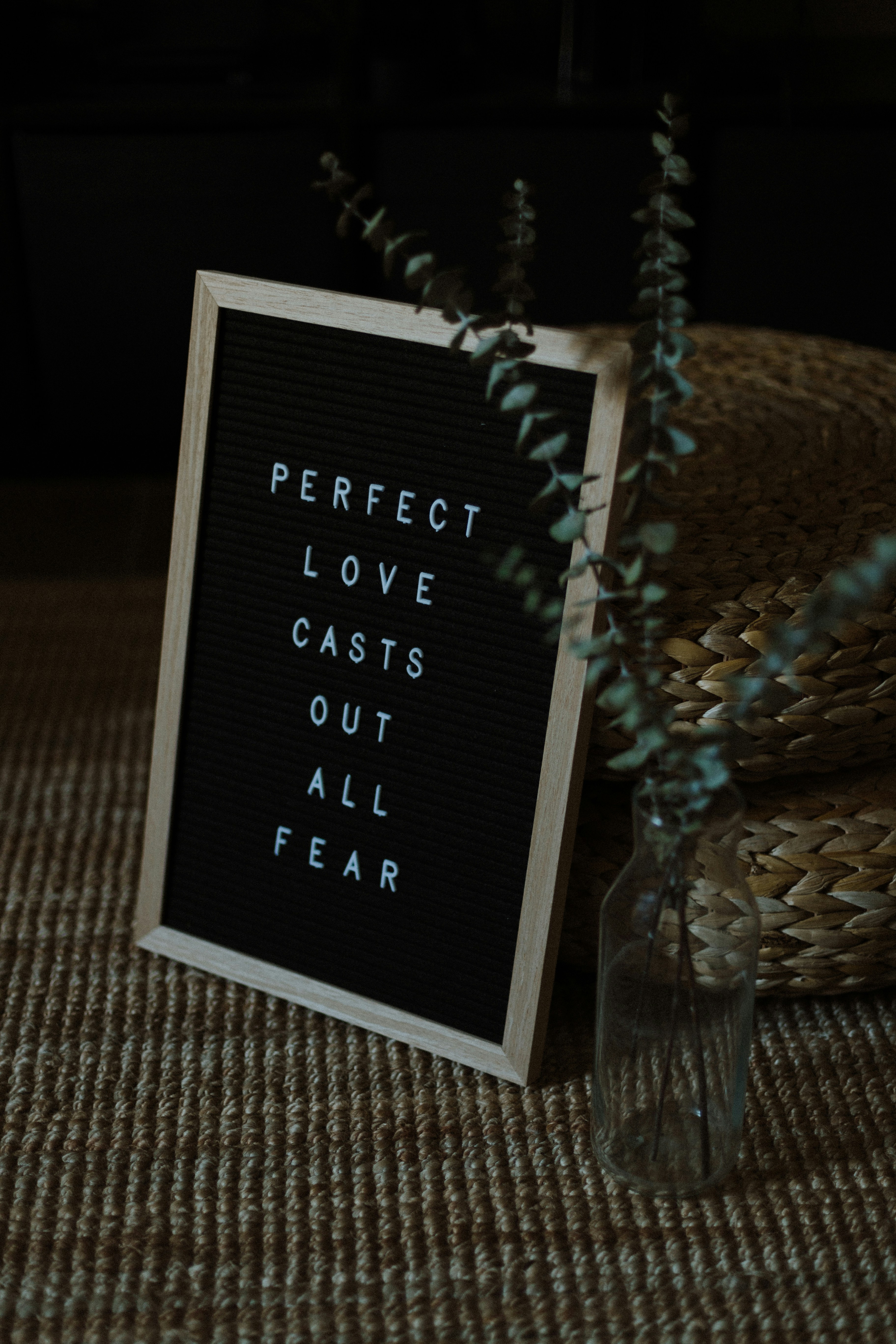 Letter Board with Inspirational Quote