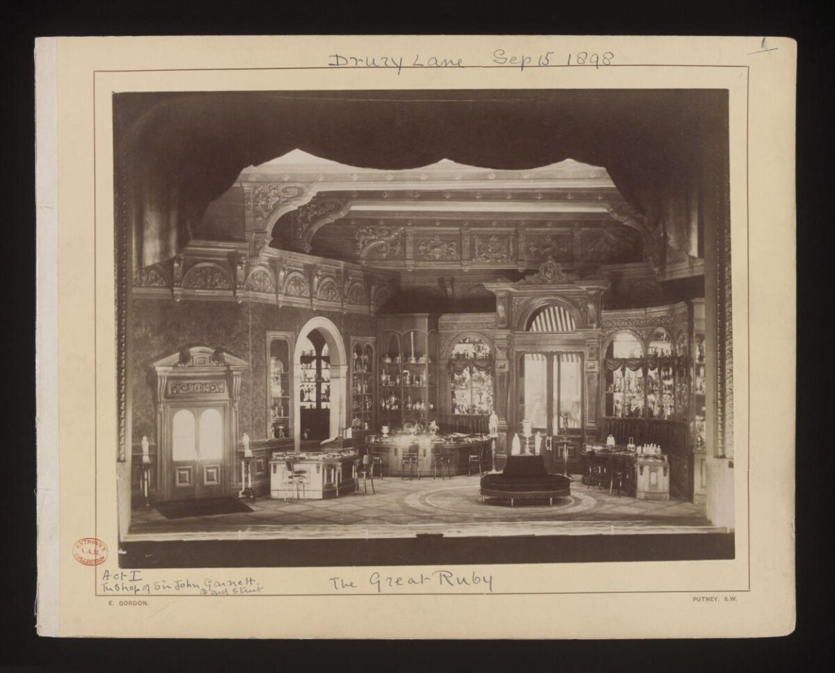 The Great Ruby 1898 Theater Stage Set