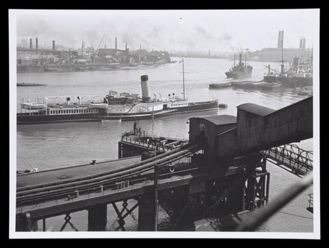 Vintage Industrial River Port