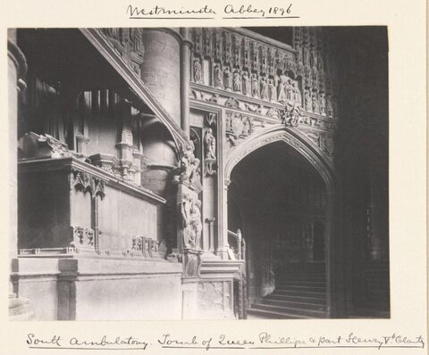 1896 Photo of Westminster Abbey Tombs
