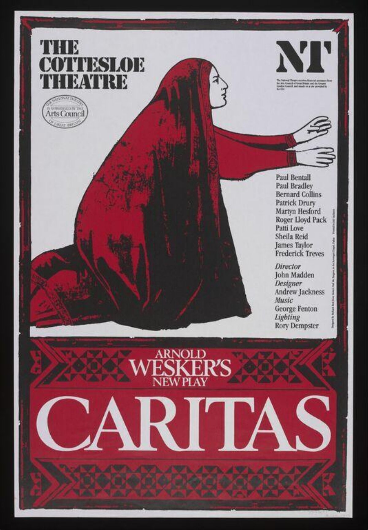 Cottesloe Theatre Caritas Play Poster
