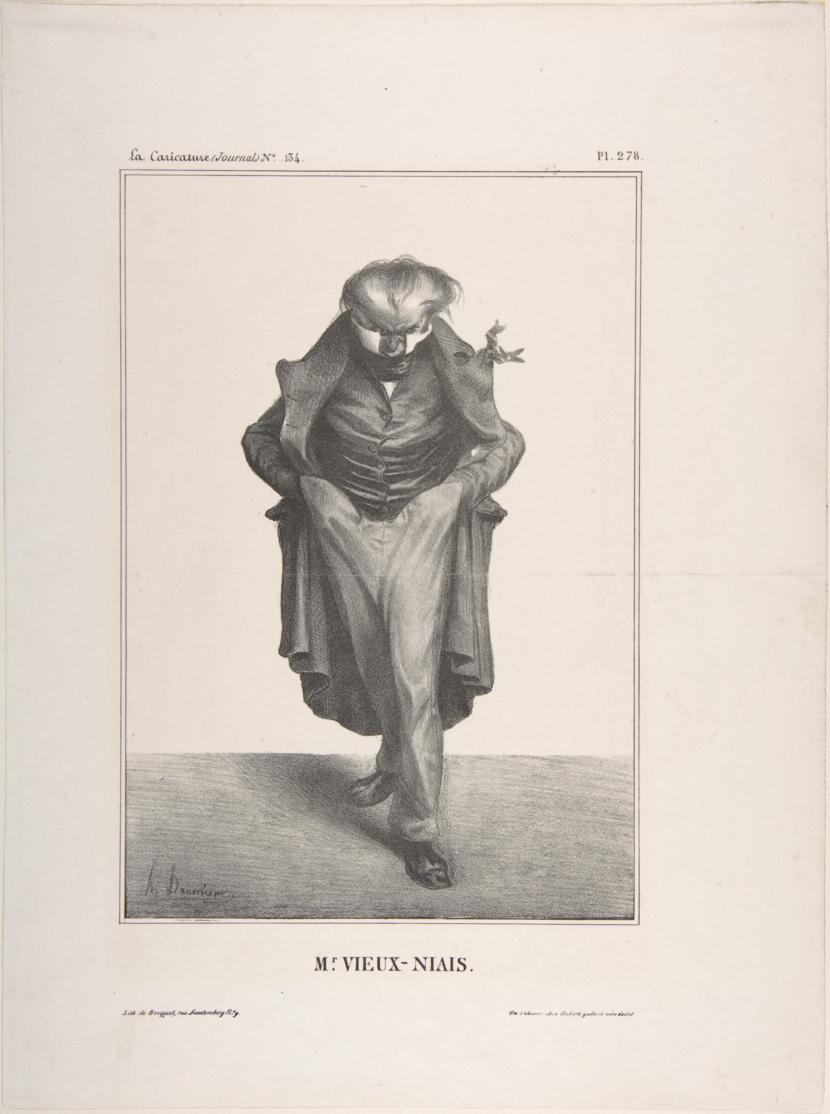 Caricature Portrait of Mr Vieux-Niais