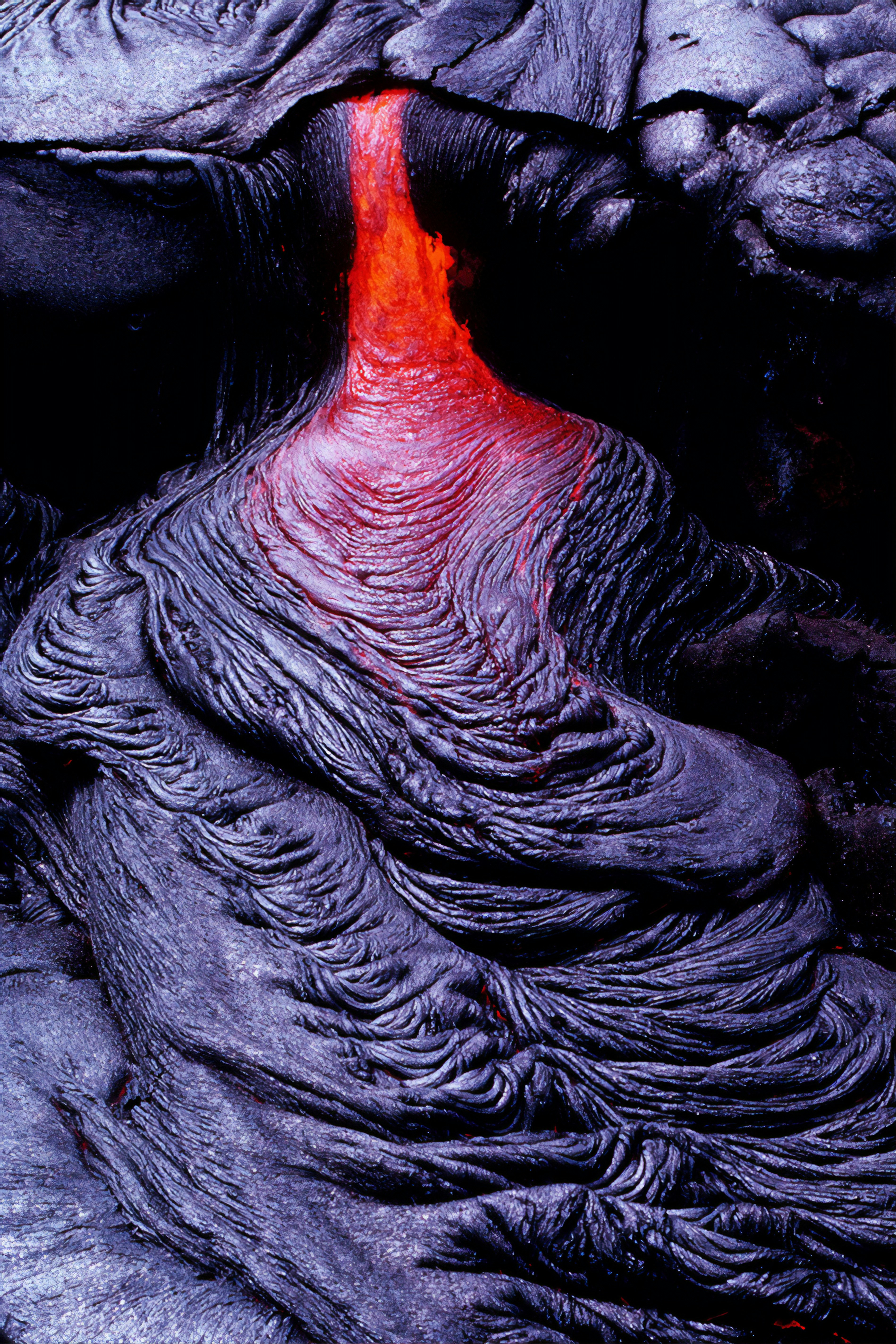 Flowing Molten Lava