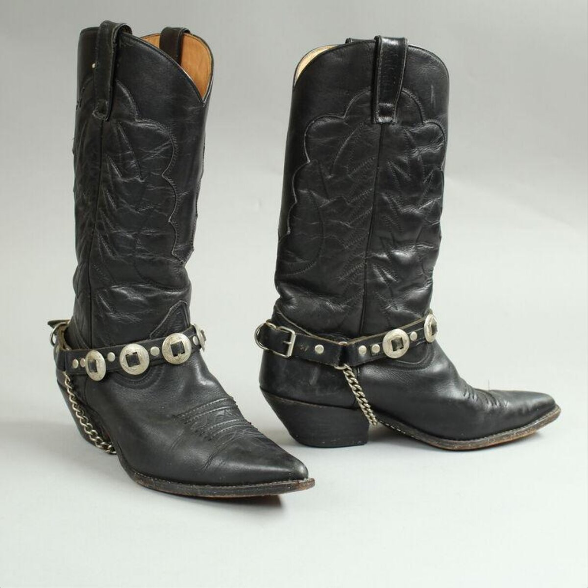 Vintage Black Cowboy Boots