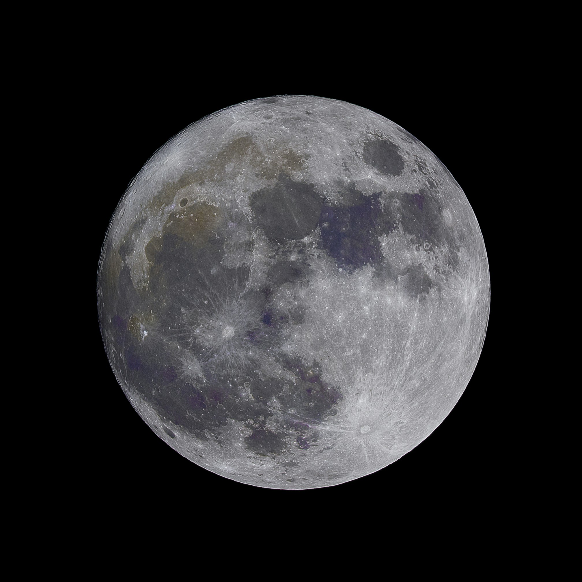 Detailed View of Full Moon