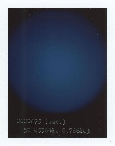 Dark Blue Gradient with Coordinate Text