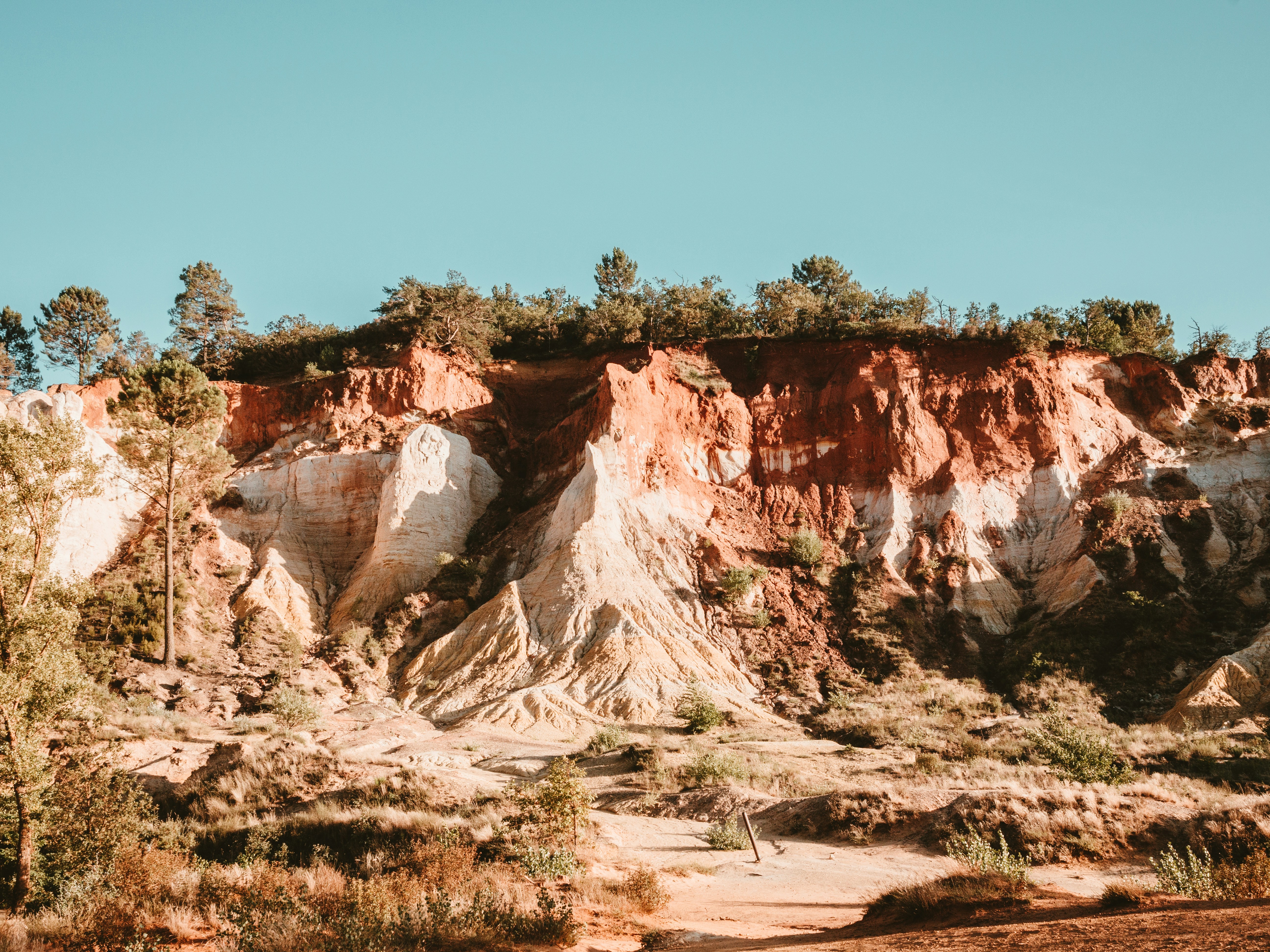 Red Sandy Cliffs Landscape
