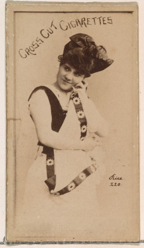 Vintage Cross Cut Cigarettes Ad Card