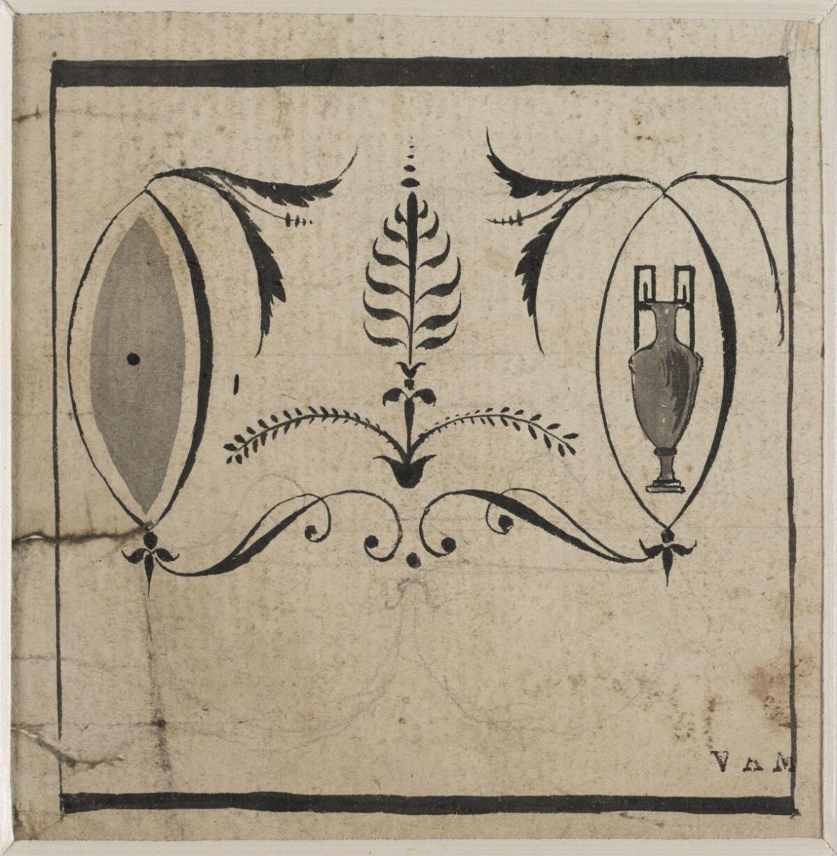 Monochrome Decorative Ornament Sketch