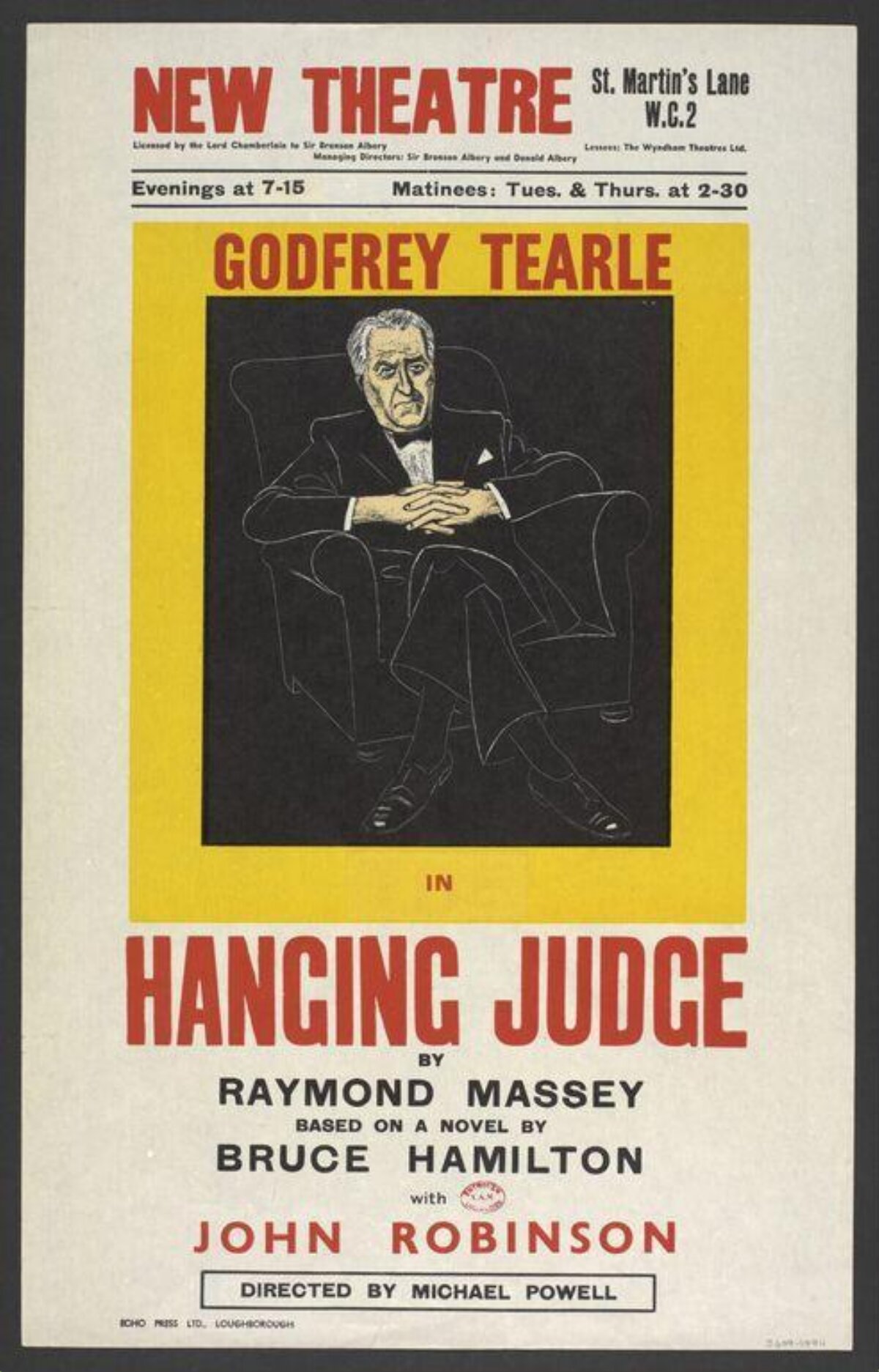 Hanging Judge Theatre Play Poster
