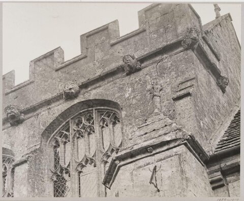 Gothic Stone Church Facade Detail