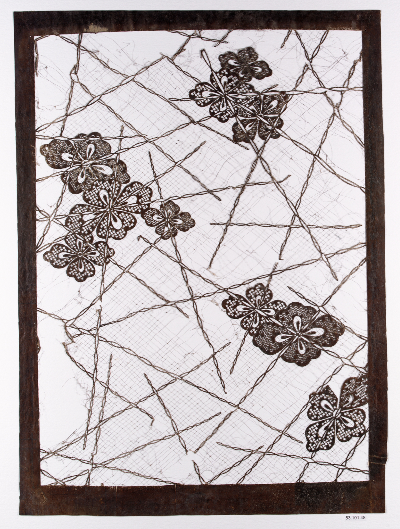 Vintage Floral Design Stencil