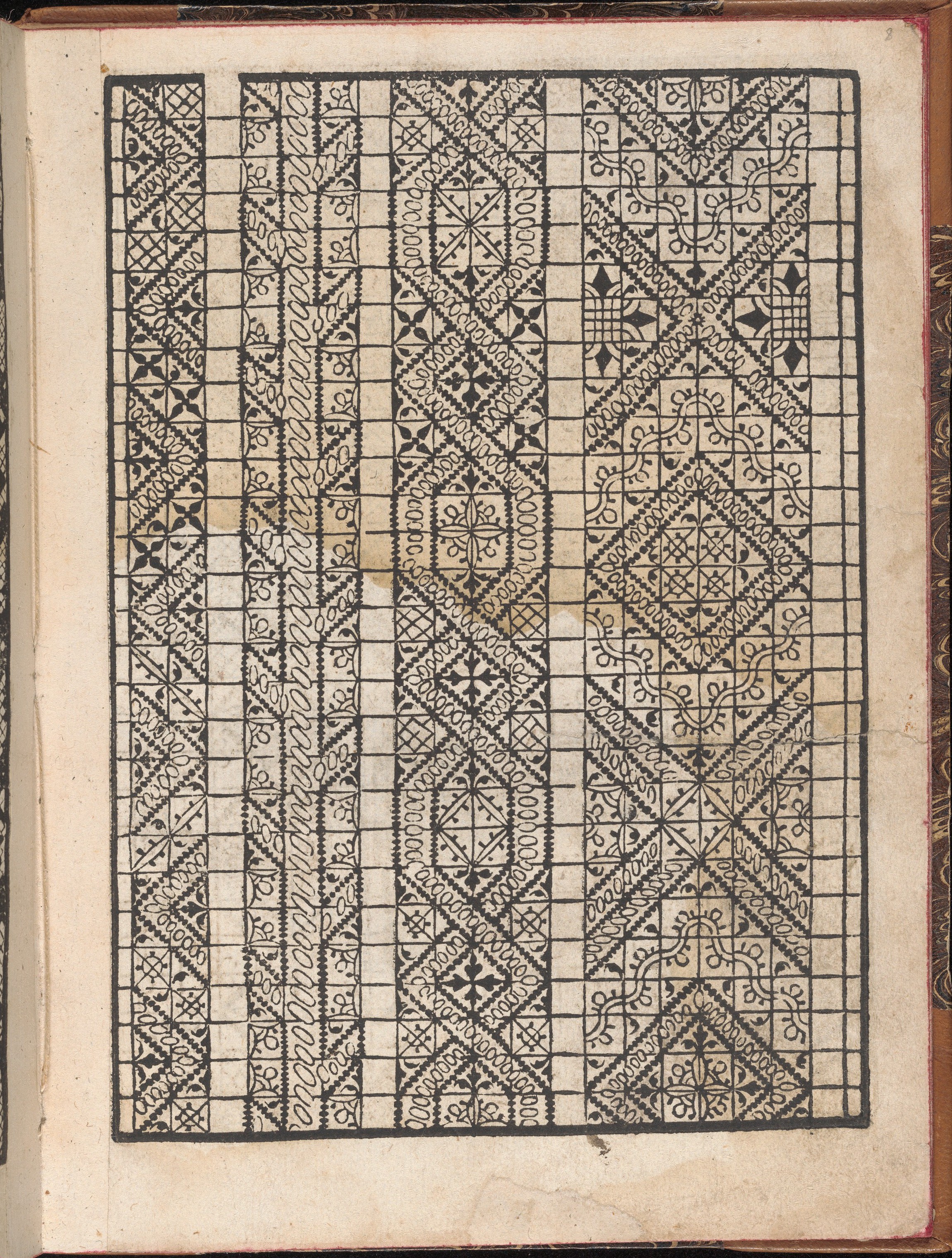 Vintage Geometric Embroidery Pattern