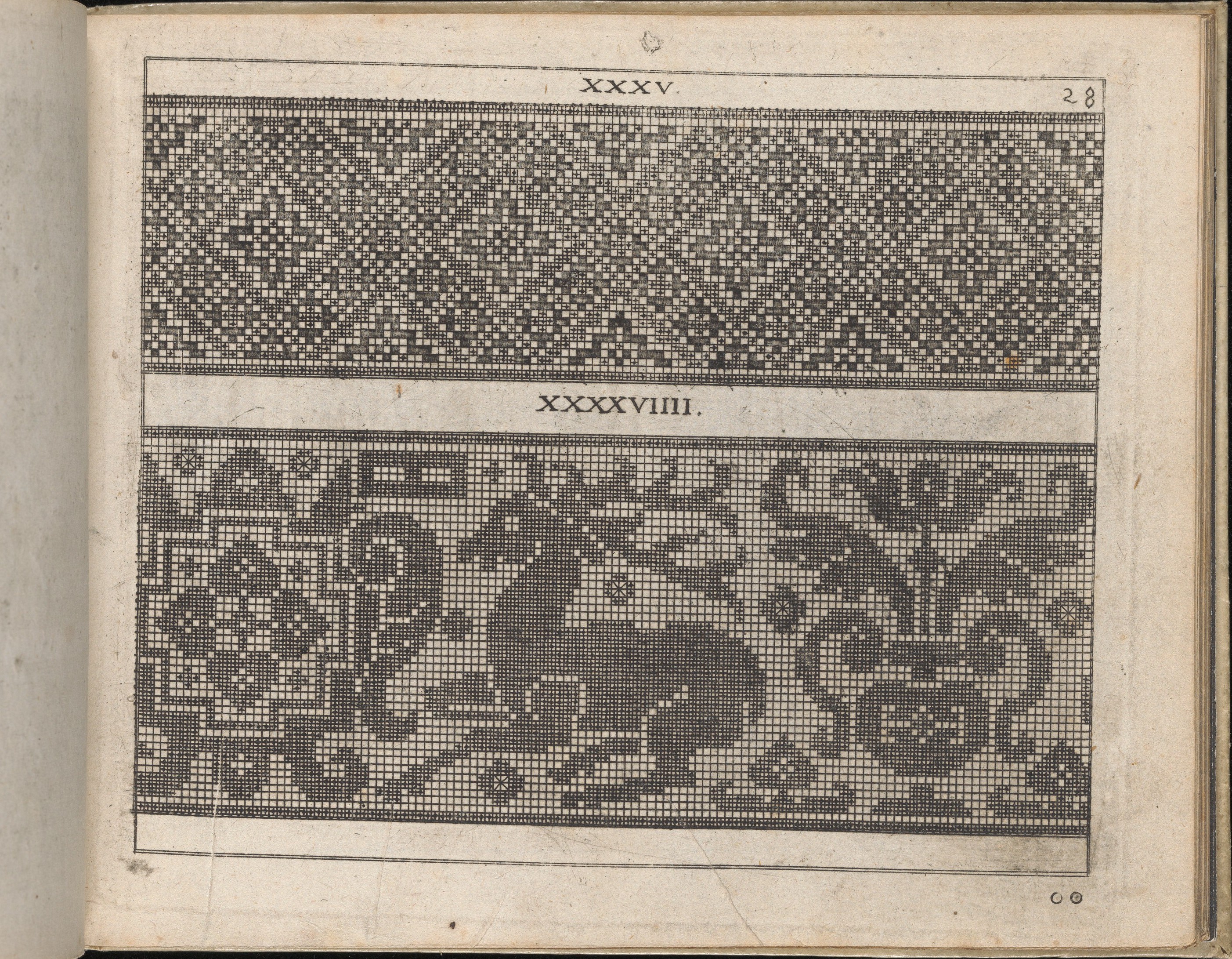 Antique Cross-Stitch Pattern Page