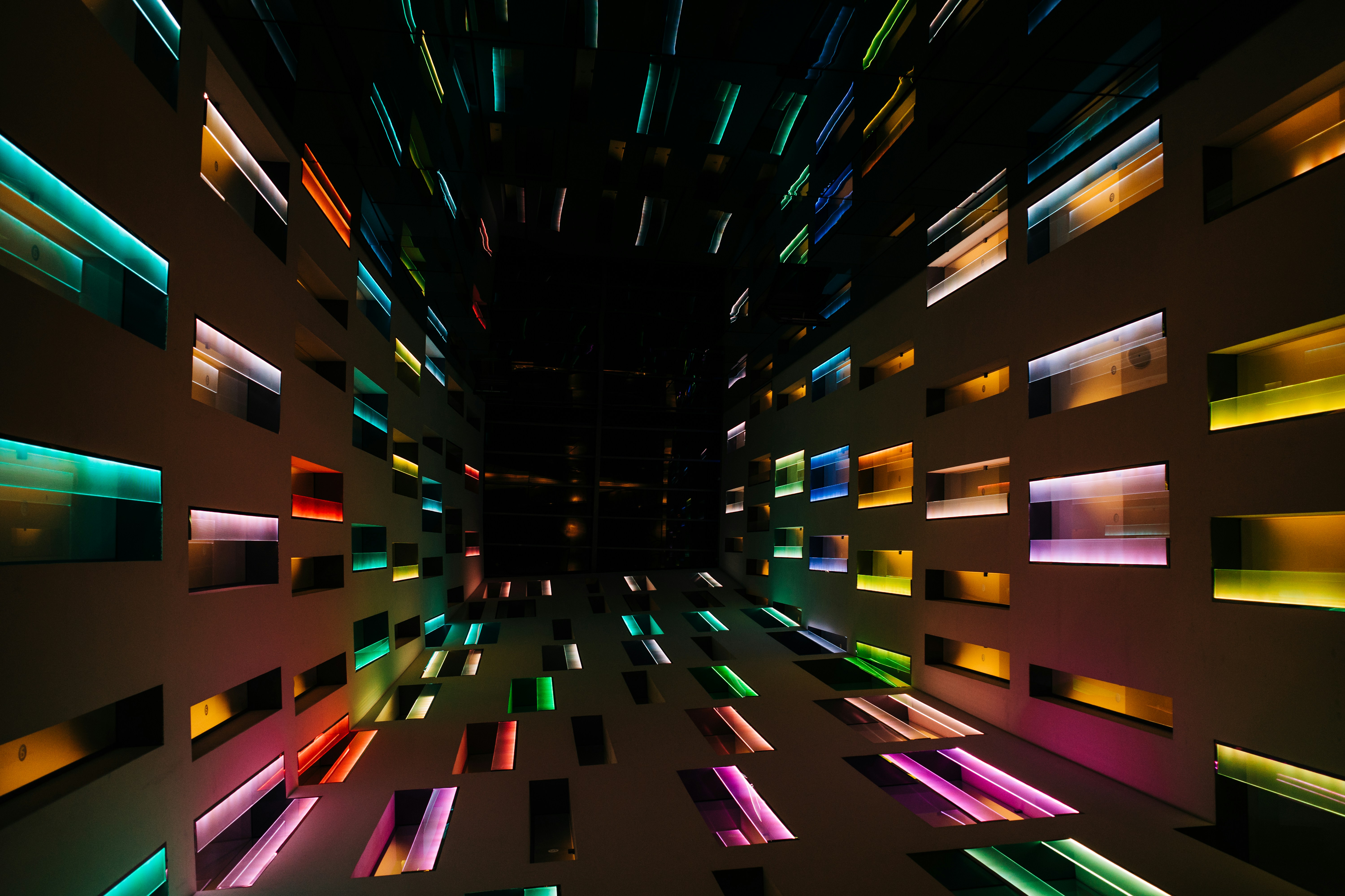 Colorful Light Installation Art