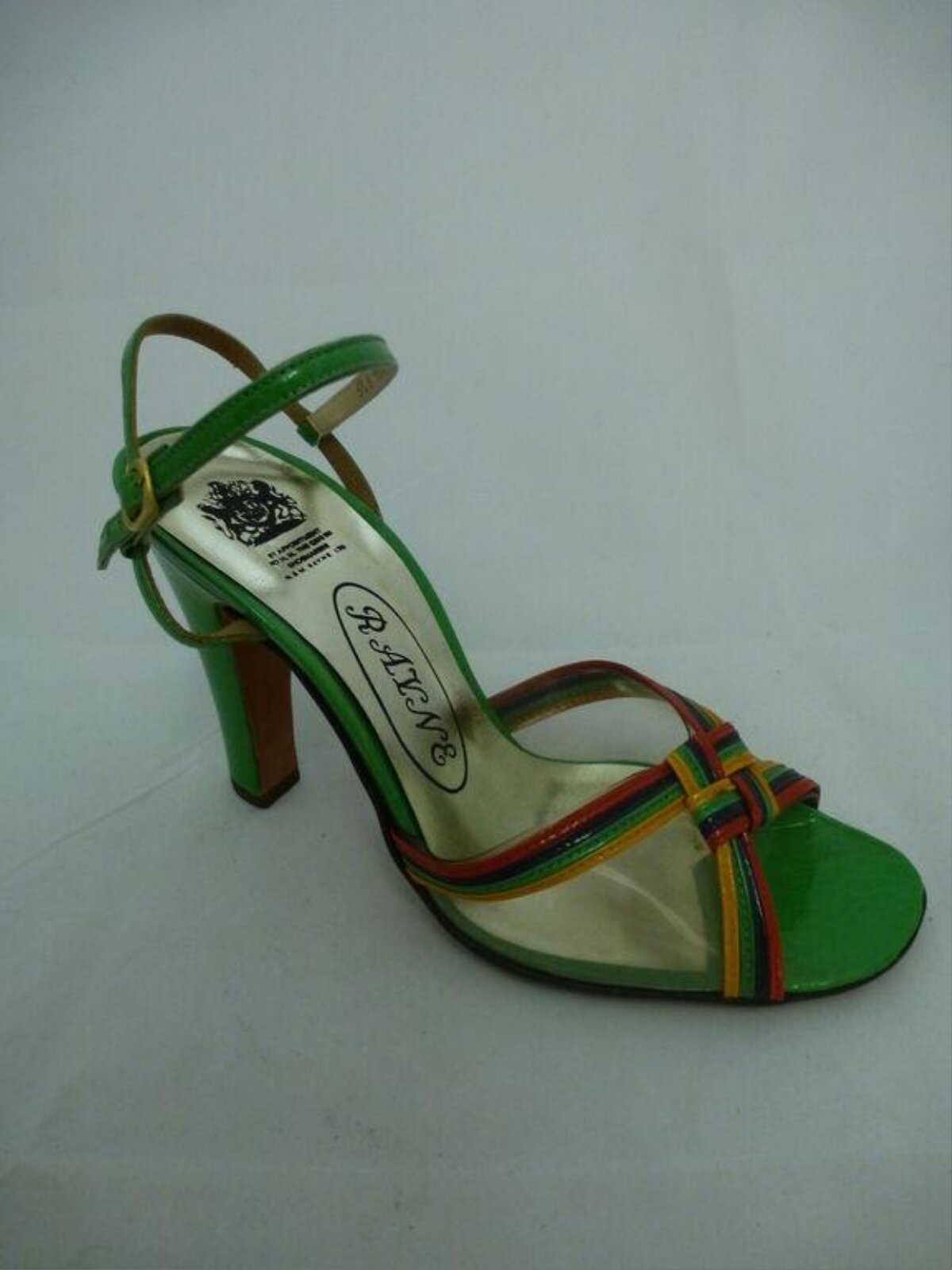 Green Rayne High Heel Slingback Sandal