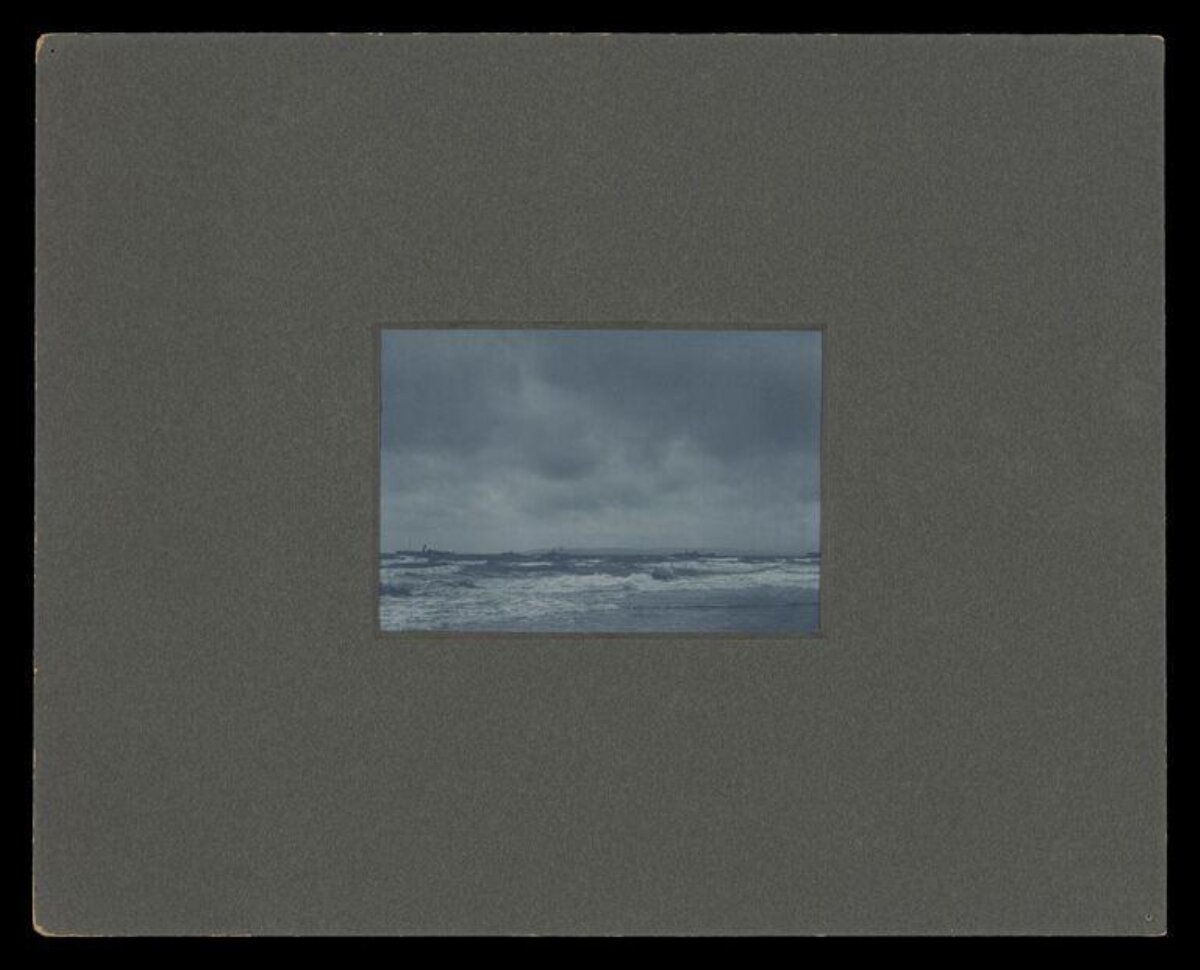 Stormy Sea Under Overcast Sky