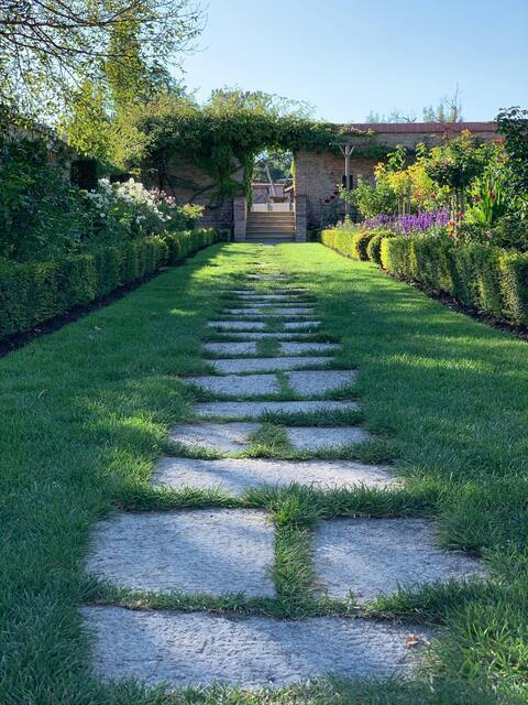 Formal Garden Stone Pathway