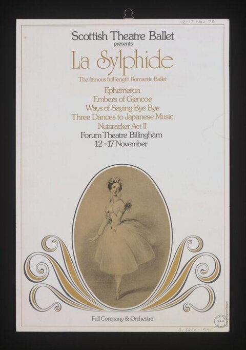 La Sylphide Ballet Performance Poster