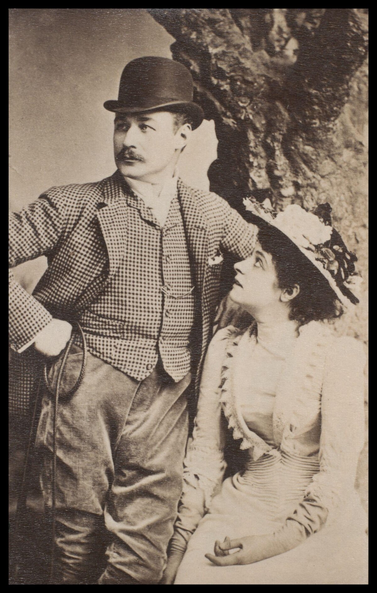 Vintage Studio Portrait of a Victorian Couple